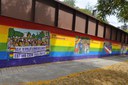 Inauguració del mural LGTBI i concentració contra la LGTBI-fòbia