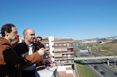 Daniel Sirera i Dolors Nadal visiten Ripollet.