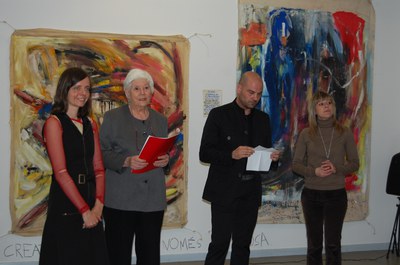 Stella Hagemann i Enric Casasses al Centre Cultural.