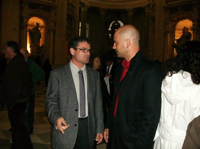 El regidor de Cultura, Ferran Tornel, visita Torí en una viatge de la Diputació de Barcelona.