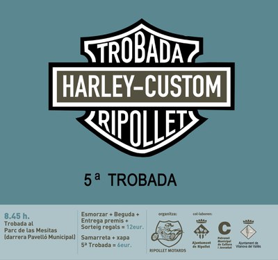 Se celebra la 5a trobada de Harley a Ripollet.