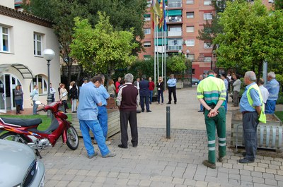 Concentració de rebuig pel darrer atemptat d'ETA.