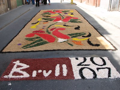 La pluja obliga a suspendre el Corpus 2008.