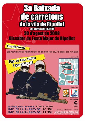 FESTA MAJOR 2008: Tercera Baixada de Carretons de la Vila de Ripollet.