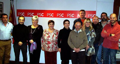Nova executiva de l'agrupació local del PSC.