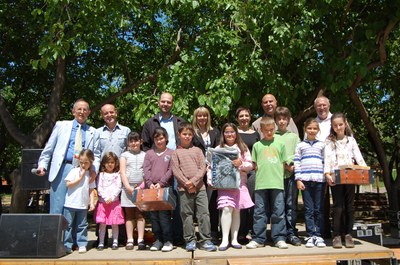 El temps respecta l'entrega de premis del concurs de dibuix de Can Mas.