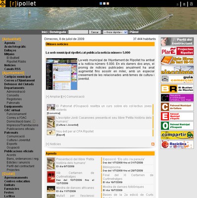 La web municipal ripollet.cat publica la notícia número 5.000.