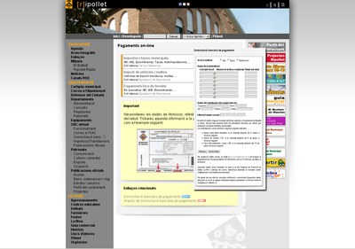L'Ajuntament posa en marxa el servei de pagaments d'impostos per Internet.