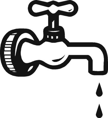 Avís de tall de subministrament d'aigua.
