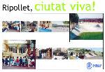 "Ripollet, ciutat viva!", exposada a la carpa municipal.