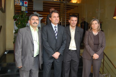 Artur Mas es reuneix amb empresaris de Ripollet.