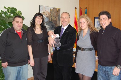 Àlex Leo Silva, el primer nadó de l'any a Ripollet.