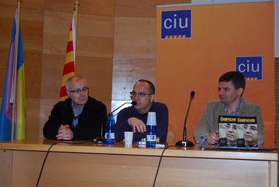 El diputat Carles Campuzano presenta el llibre 'El patriotisme a peu de carrer'.