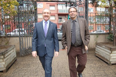 Ernest Benach, president del Parlament de Catalunya, visita Ripollet.