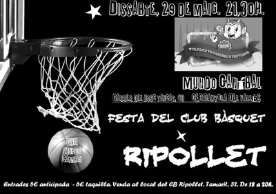 El Bàsquet Ripollet celebra el fi de temporada amb una festa.