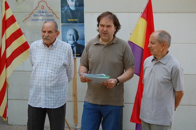 Petició de dos espais públics per als dos primers alcaldes democràtics.