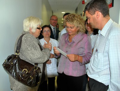 CDC a Ripollet transmet a la consellera Geli la seva preocupació per les obres de l'hospital.