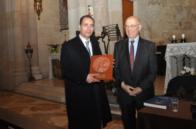 Pere Padró rep el reconeixement de la Federació de Pessebristes.