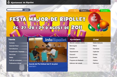 ripollet.cat renova disseny i amplia serveis amb motiu del seu desè aniversari.