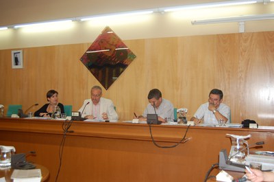 Ple Municipal, 29 de setembre de 2011El Ple Municipal dóna suport a l'escola en català.