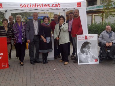 Generals 2011El PSC programa activitats incloses en la campanya electoral.