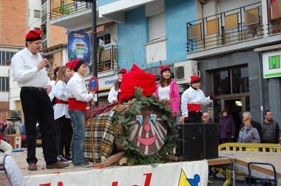 Arriba el Tió a Ripollet.