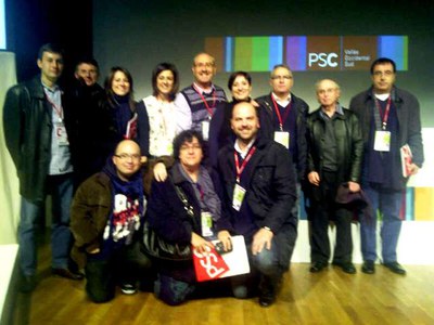 Una delegació del PSC de Ripollet participa al 5è Congrès de la Federacció del Vallès Occidental Sud.