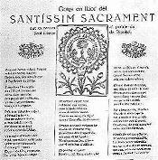 Localitzats uns goigs escrits per Verdaguer dedicats a una capella del temple parroquial.