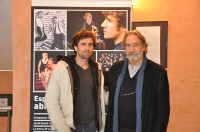 Jordi Savall presenta el concert que oferirà a Ripollet el proper 20 d'abril.
