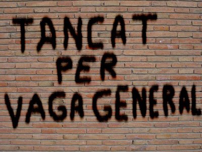 Els col·lectius d'aturats criden a la vaga general del 29 de març.