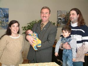 Javier, el primer ripolletenc del 2003.