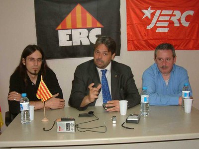 Trobada d’Ernest Benach amb l’agrupació d’ERC de Ripollet.
