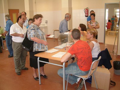 El Martinet s'estrena com a col·legi electoral.