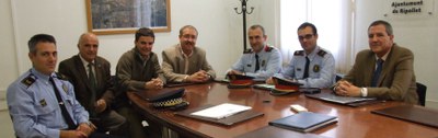 Primera Junta de Seguretat Local amb la presència dels Mossos d'Esquadra.