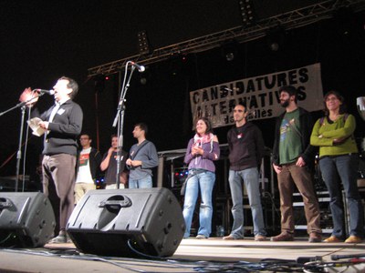 MUNICIPALS 2007: Presenten les candidatures alternatives del Vallès amb Obrint Pas en concert.
