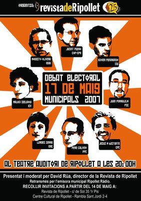 MUNICIPALS 2007: Avanç del debat Electoral al Teatre Auditori.