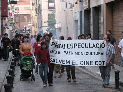 MUNICIPALS 2007: El COP- Compromís per Ripollet reivindica el cinema Cot.
