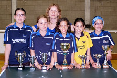 Laura Chirita, del Club Tennis Taula Ripollet guanya el Top Català Benjamí.