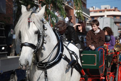 Homenatges i records a la multitudinària festa dels Tres Tombs 2008.