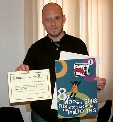 El barceloní David Valls guanya el concurs de cartells del Dia de les Dones.