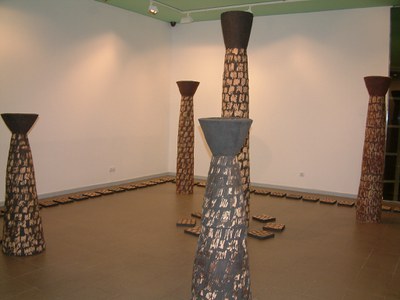 Inaugurat el 'Jardí de fang' de Lluís Clapés.