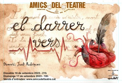 Amics del Teatre comença el curs amb l'estrena de l'obra "El darrer vers".