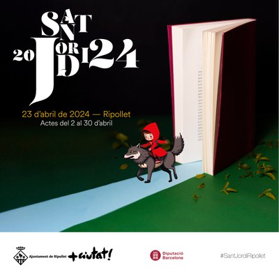 El cartell del Sant Jordi 2024 a Ripollet.