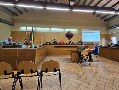 Fotografia del Ple per sortejar les meses electorals de les eleccions europees.