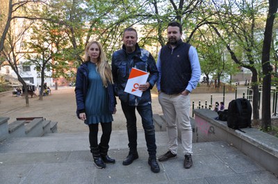 Grup municipal de Ciutadans: Caridad Pérez, Josep Gabarra i Fco. Javier Tapia.