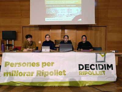 Acte de Decidim sobre la Residència,  al Centre Cultural.