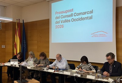 Presentació del Pressupost del 2026 al Ple del Consell Comarcal del Vallès Occidental.