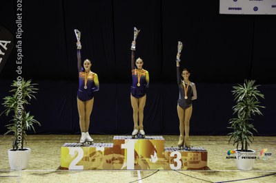 África Valiente, del CPA Ripollet, va ser plata al Campionat d'Espanya Juvenil..