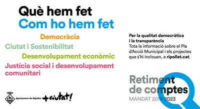 El govern municipal presenta el retiment de comptes del PAM 2019-2023.