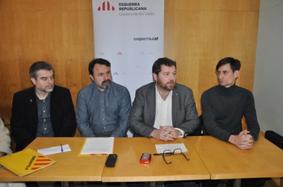 ERC presenta el seu full de ruta en mobilitat al Vallès Occidental.